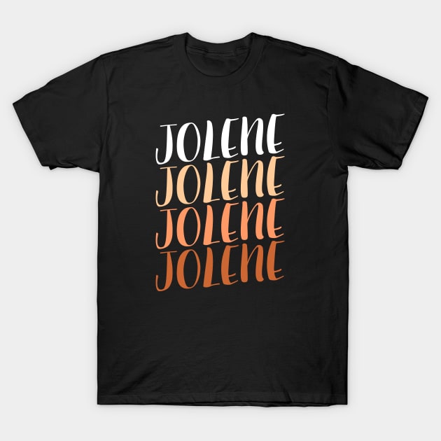 jolene vintage lettering T-Shirt by night sometime